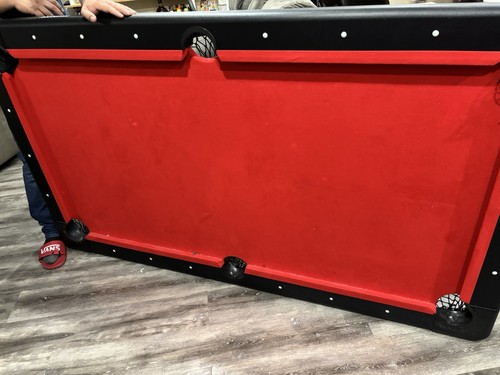 Pool table with damage - pool, balls